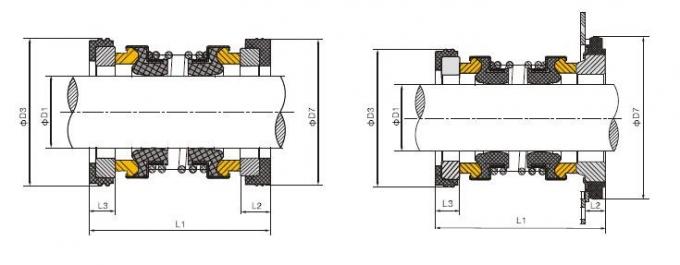 EA560D Burgmann Pump ختم ميكانيكي WQ غاطس غير متوازن 0